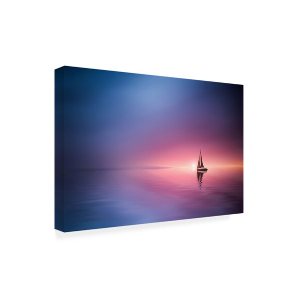 Bess Hamiti 'Sailing Across The Lake' Canvas Art,12x19